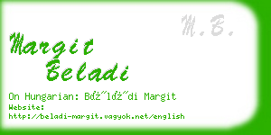 margit beladi business card